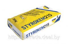 Клей для приклеивания пенопласта STYROKEM 215, 25 кг.